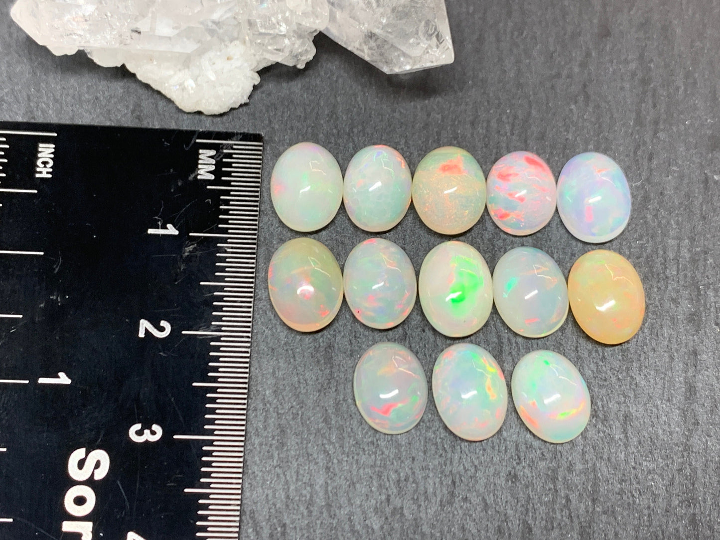 Ethiopian Opal oval 7x9mm cabochon
