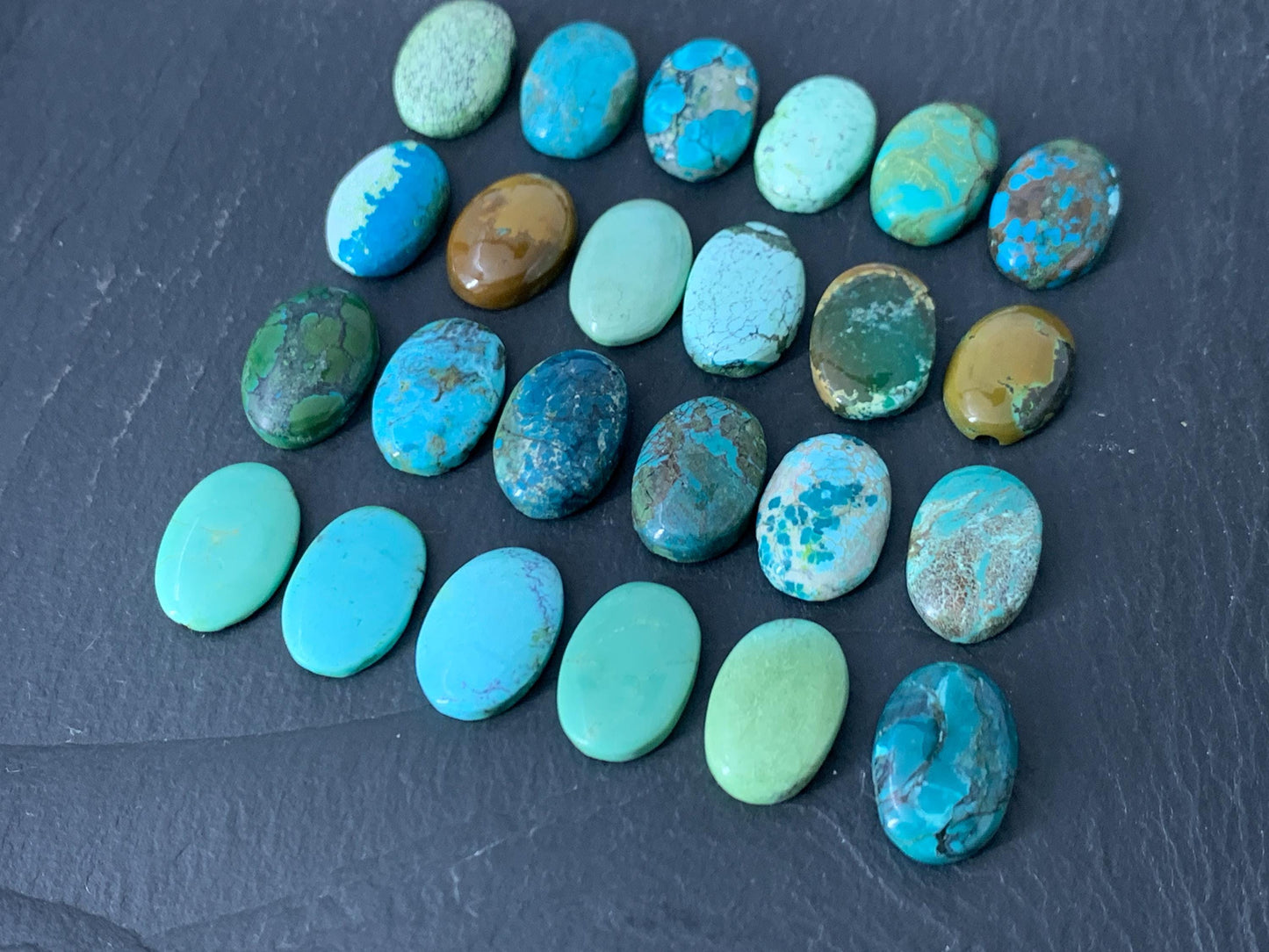 Tibetan Turquoise oval 10x15mm cabochon