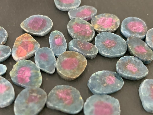 Watermelon Ruby 10mm long slice/W427