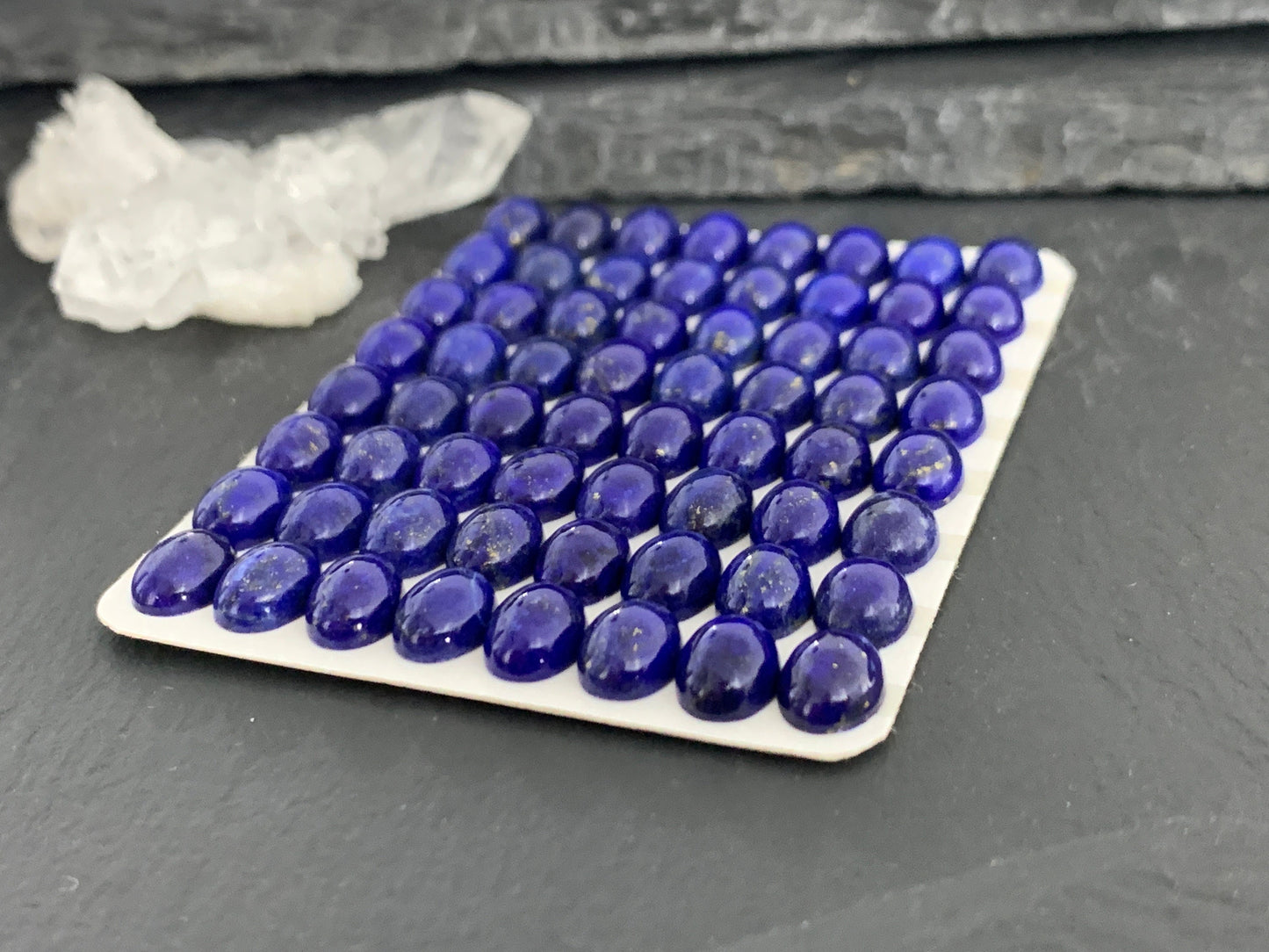 Lapis Lazuli oval 6x8mm cabochon - Calibrated acbochons