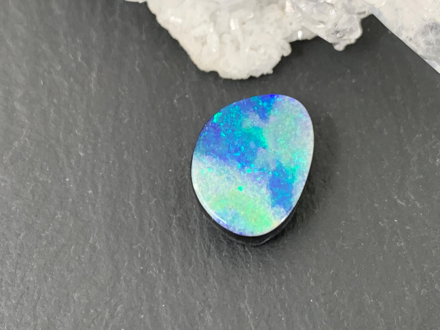 Australian Opal Doublet 10x13x4mm Cabochon