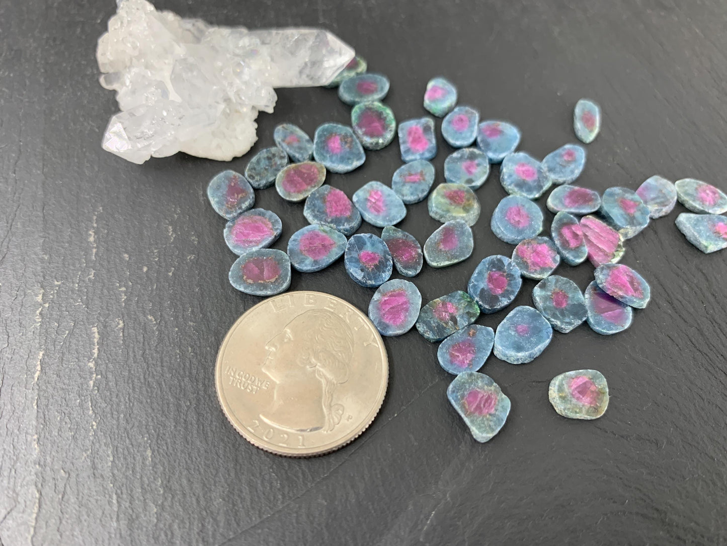 Watermelon Ruby 9mm long slice