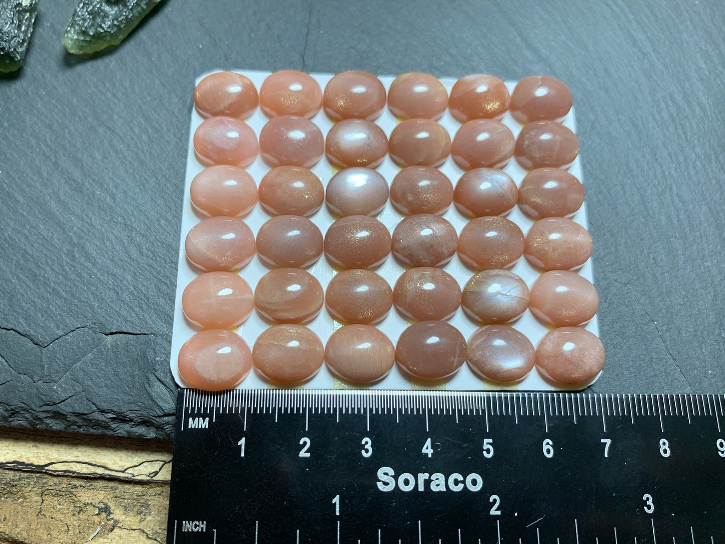 GoldSand Moonstone oval 10x12mm cabochon