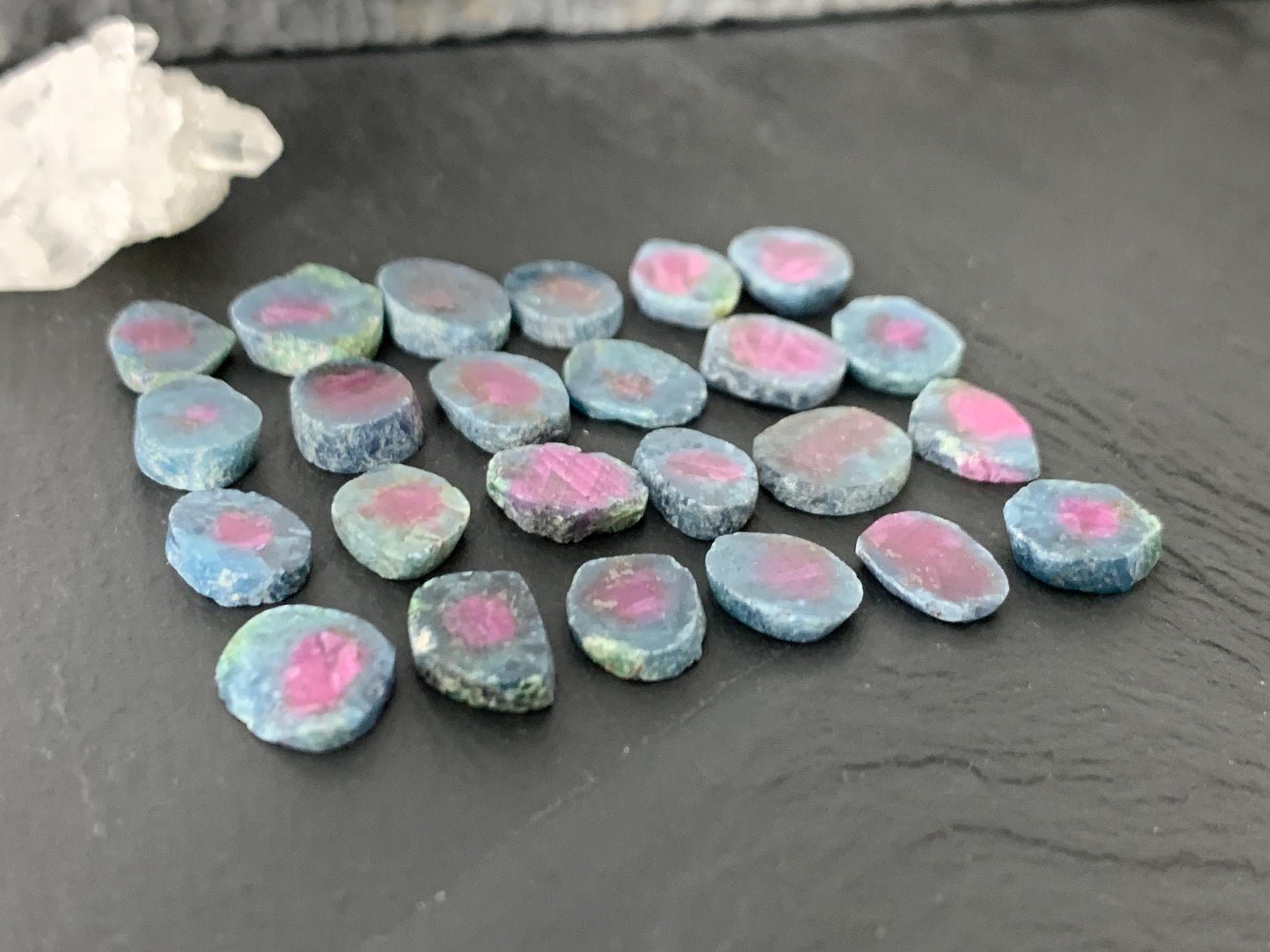 Watermelon Ruby 8-10mm long slice