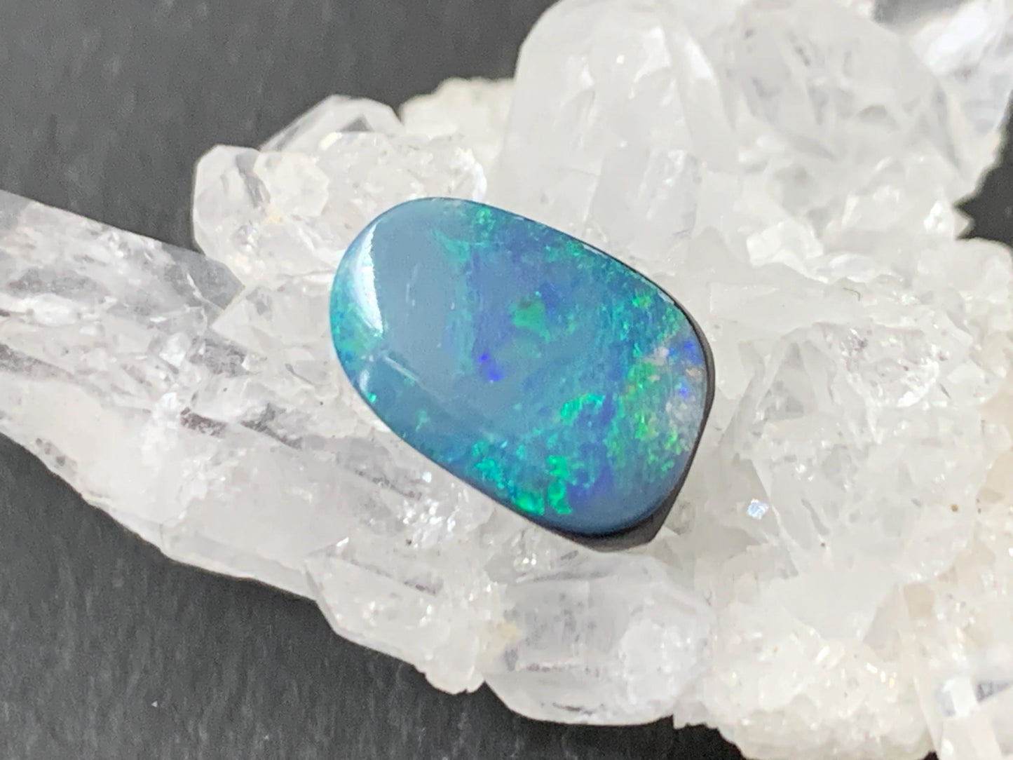 Australian Opal Doublet 8x12x4.5mm Free Form Cabochon - Natural Gemstone