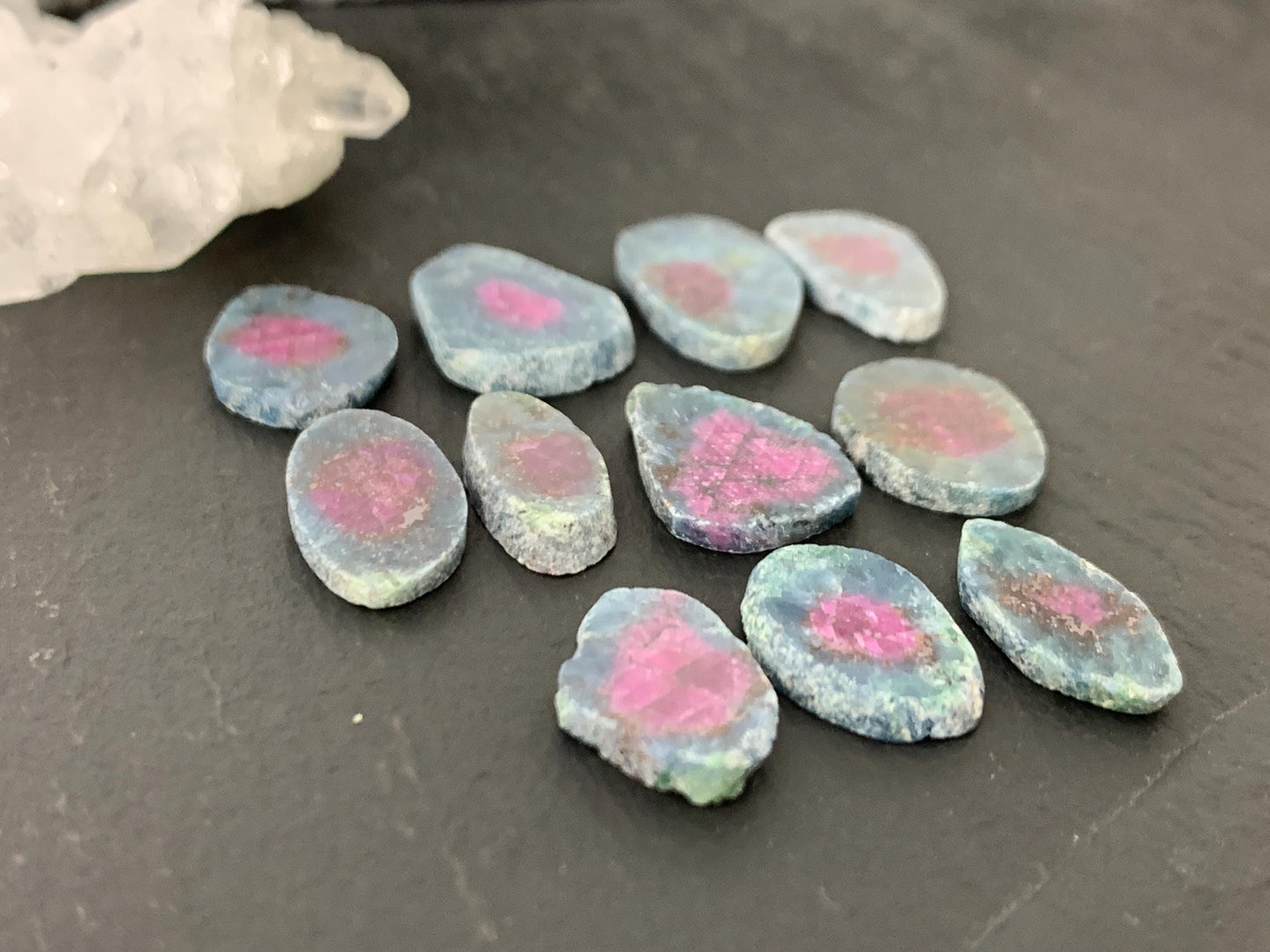 Watermelon Ruby 13mm long slice
