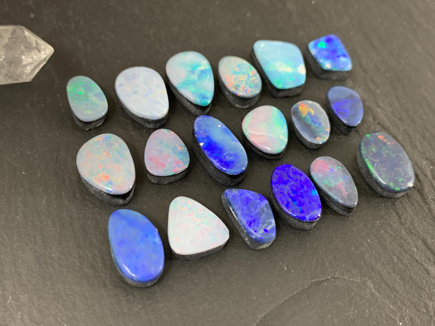 Australian Opal Doublet Free Form Cabochon 8-12mm – Natural Colorful Gemstone