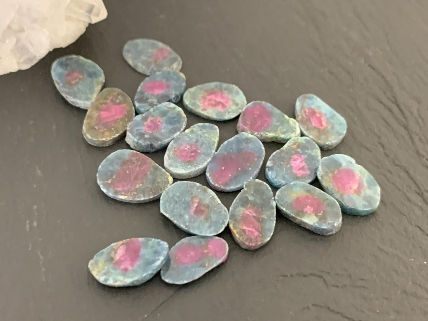 Watermelon Ruby 11mm long slice