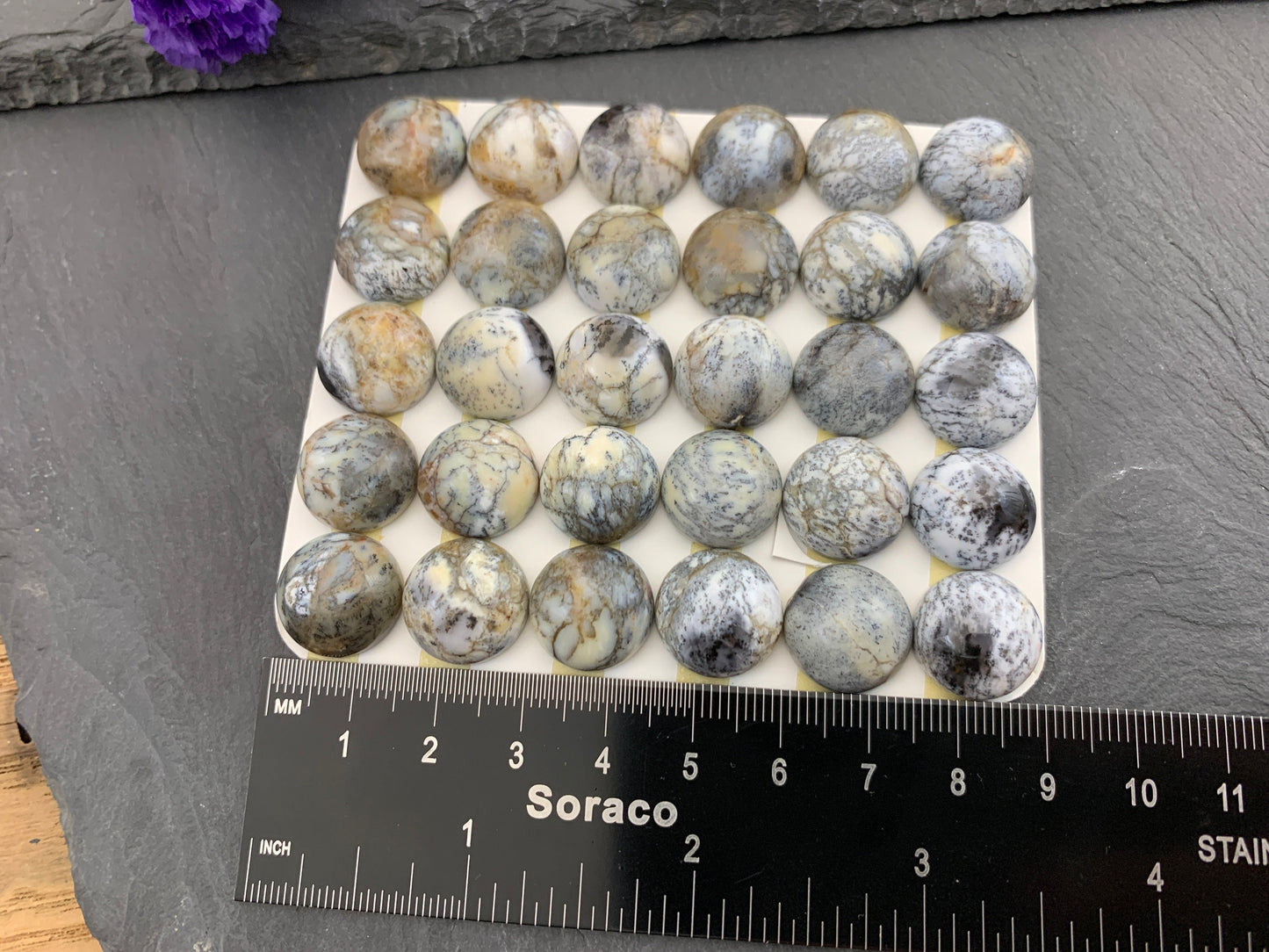 Opalite round 15mm Cabochon - Calibrated cabochons