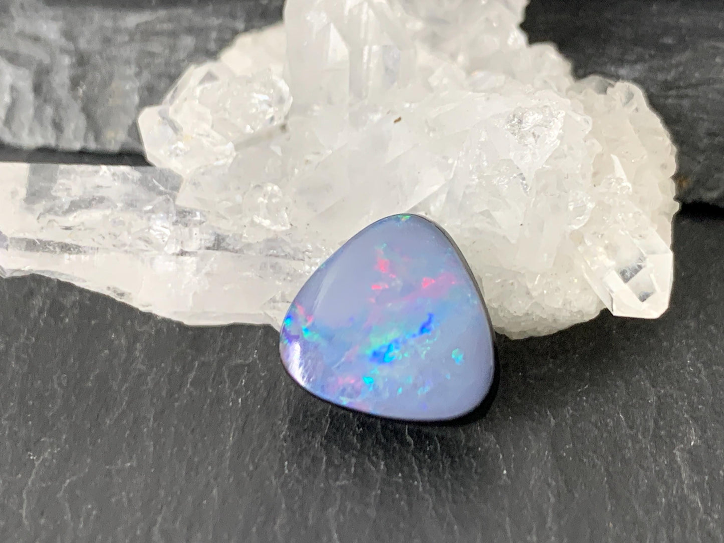 Australian Opal doublet 11.5x12x4mm cabochon