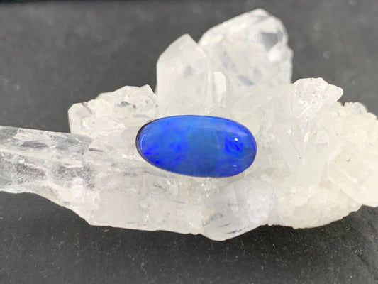 Australian Opal doublet 6x11x4mm cabochon