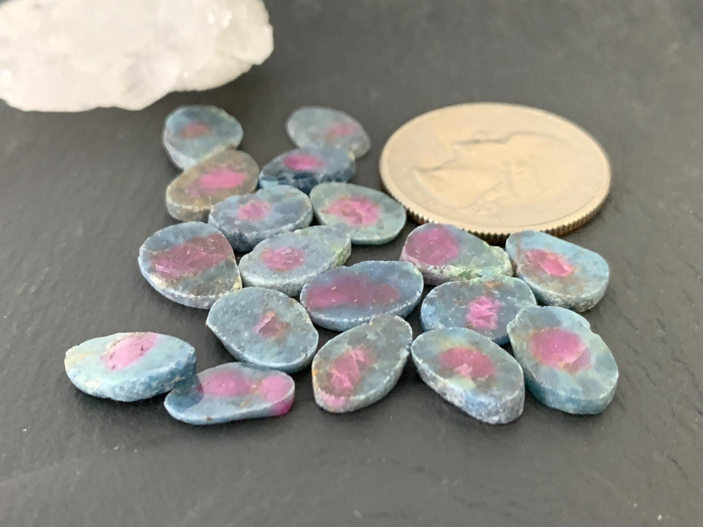 Watermelon Ruby 11mm long slice