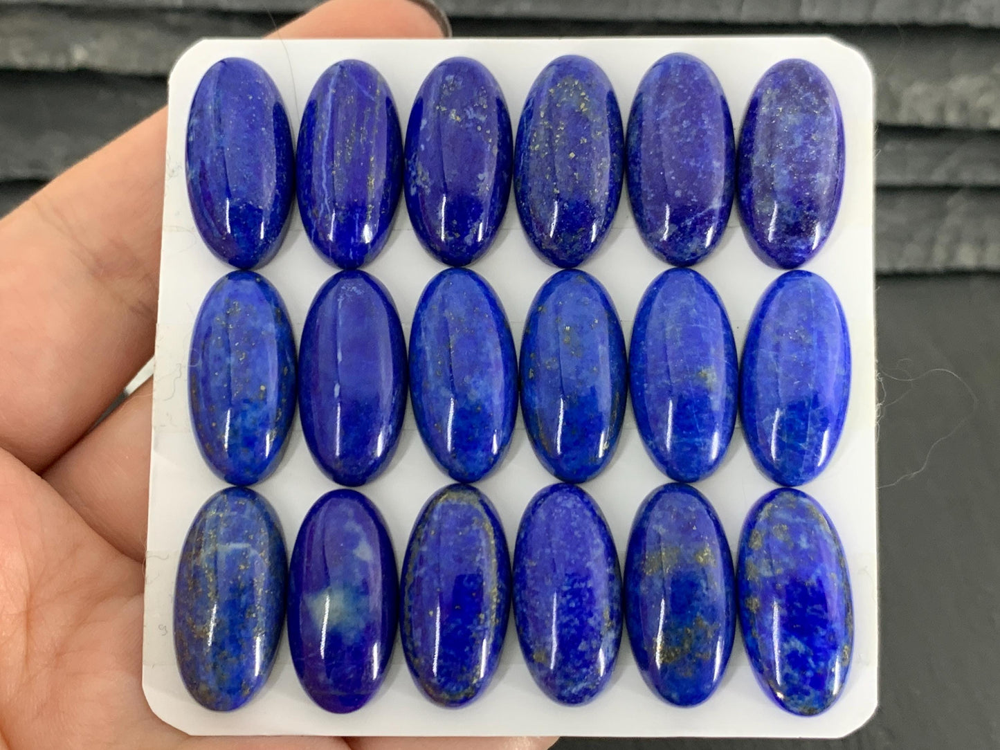 Lapis Lazuli oval 10x20mm cabochon - Calibrated cabochons
