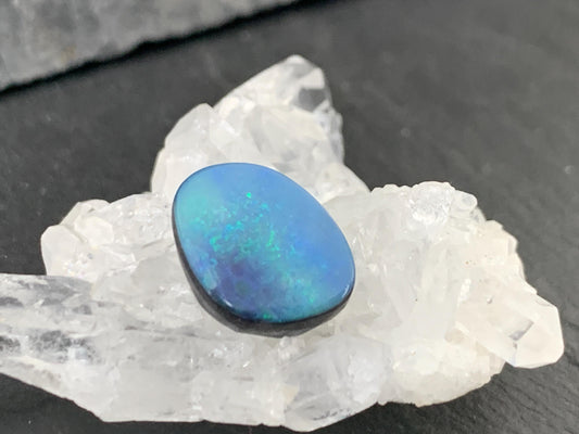 Australian Opal doublet 10x13x4mm cabochon