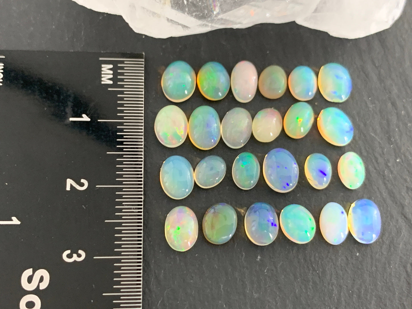 Ethiopian Opal 5-7mm long cabochon