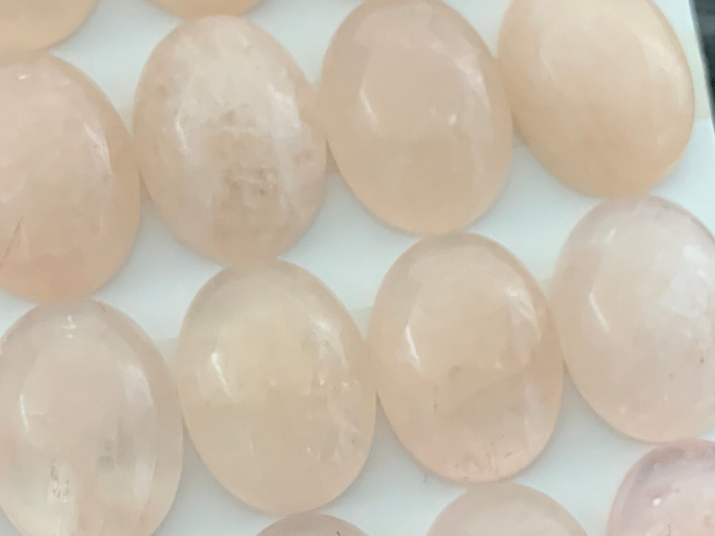 Morganite oval 12x16mm cabochon - Calibrated cabochons