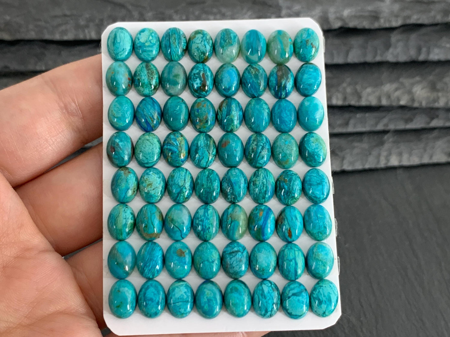 Opaline oval 6x8mm cabochon | Calibrated cabochons | Natural Opaline