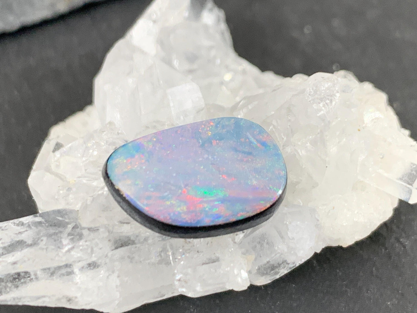 Australian Opal Doublet 10x14.5x4mm Free Form Cabochon Gemstone Jewelry