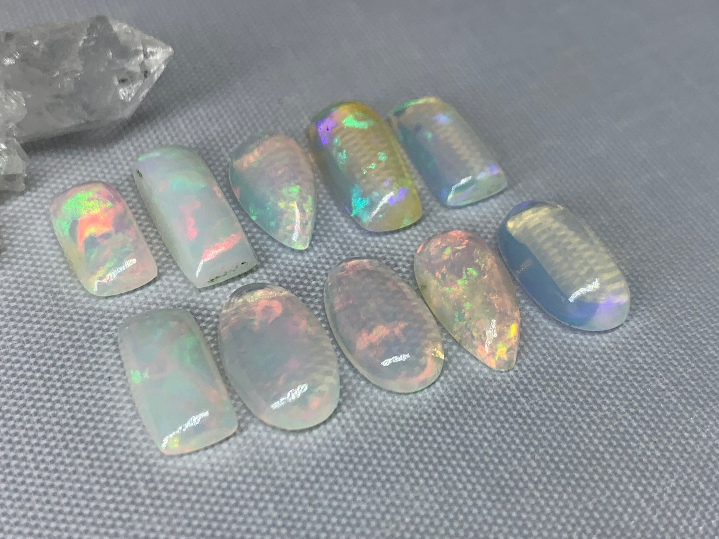 Ethiopian Opal 12-14mm long cabochon