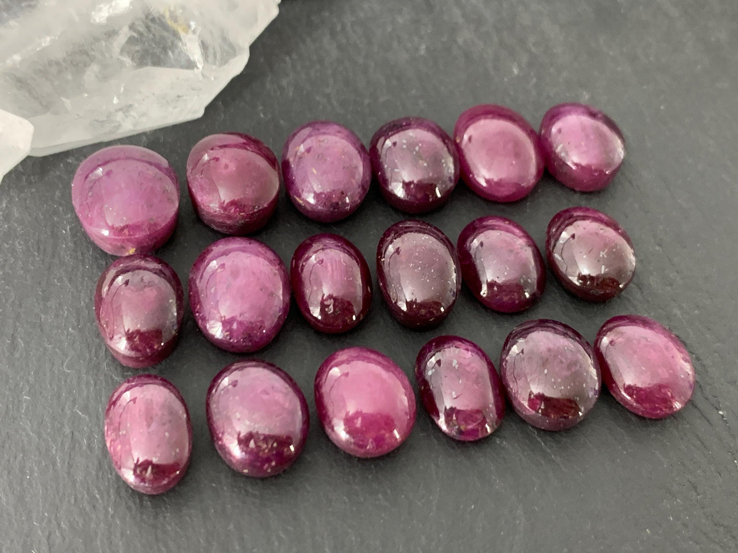 Ruby cabochon 12-13mm long