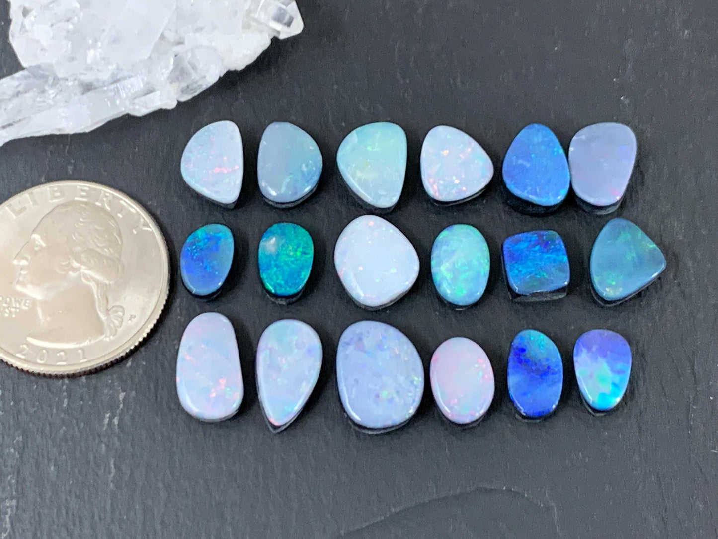 Australian Opal Doublet Free Form Cabochon 7-12mm – Colorful Gemstone Piece