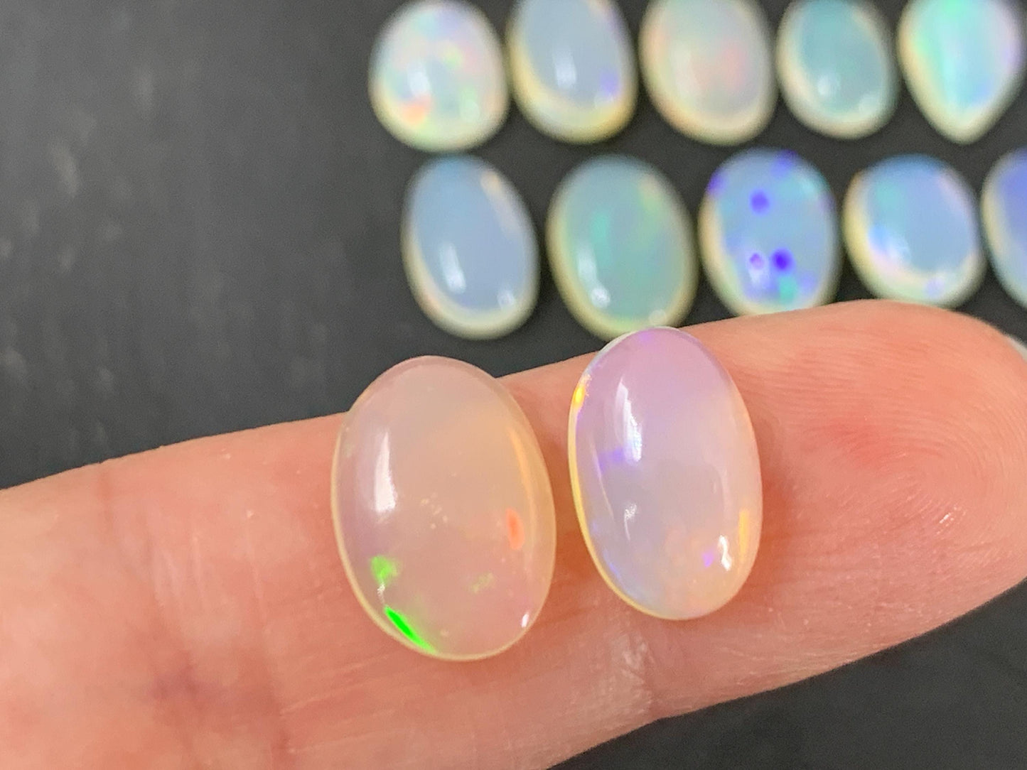 Ethiopian Opal 10-15mm long cabochon