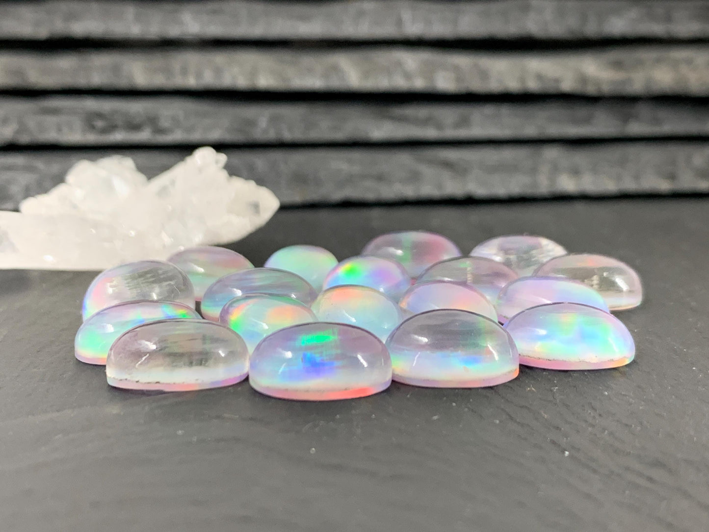 Aurora Opal 10x14mm Oval Cabochon – Discounted 40% Less Colorful Gemstone