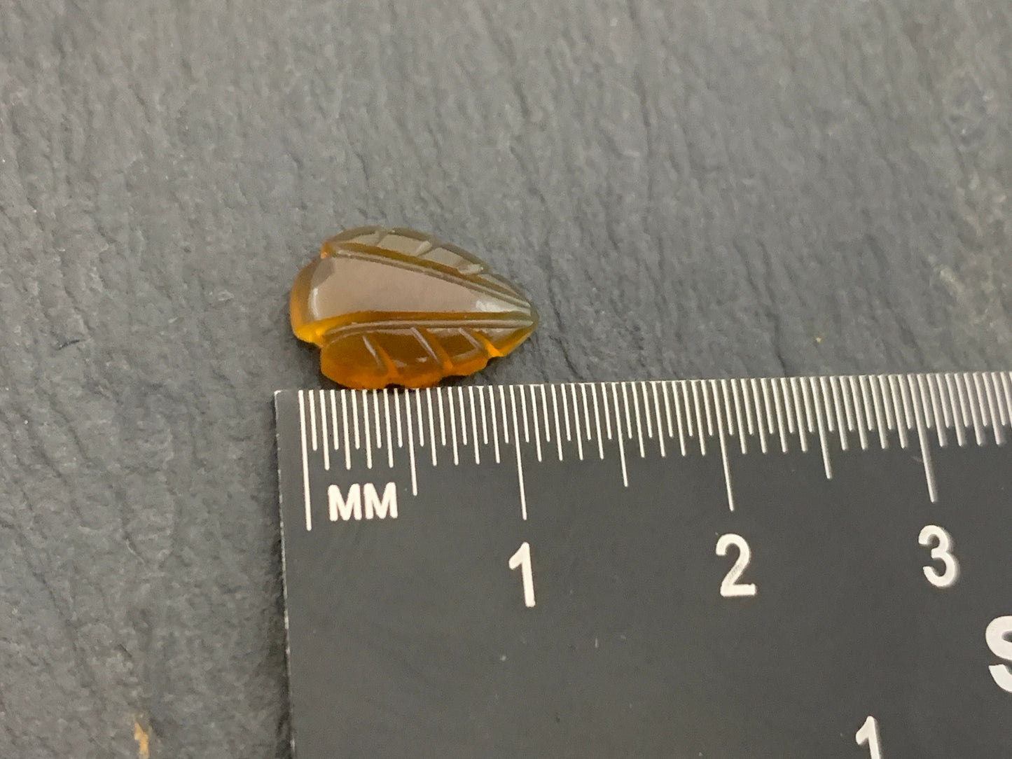 Montana Agate leaf 8x12mm cabochon