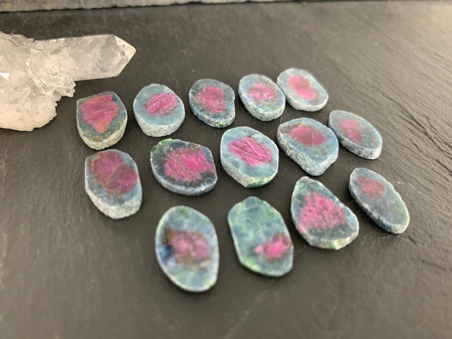 Watermelon Ruby 14mm long slice