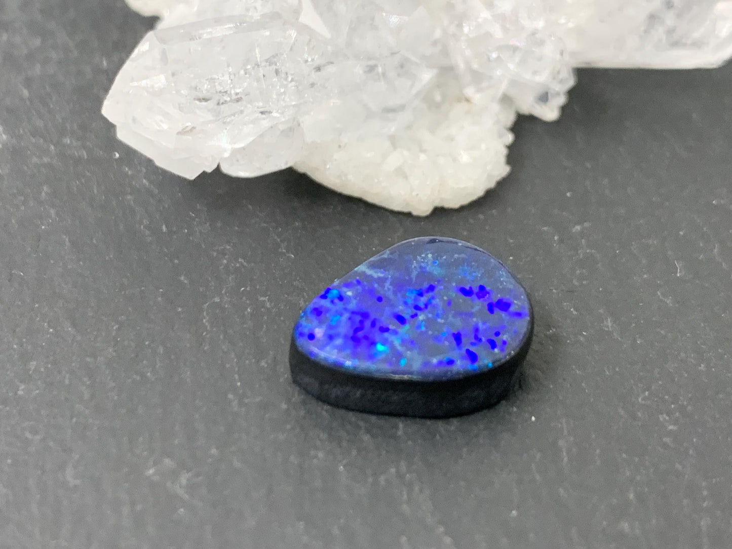 Australian Opal doublet 11x13x4mm cabochon