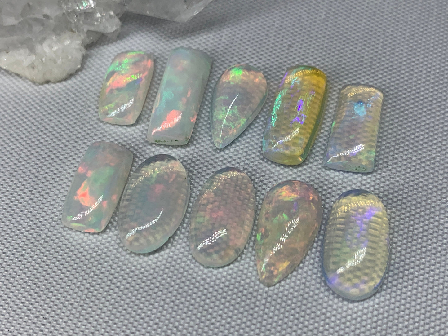 Ethiopian Opal 12-14mm long cabochon