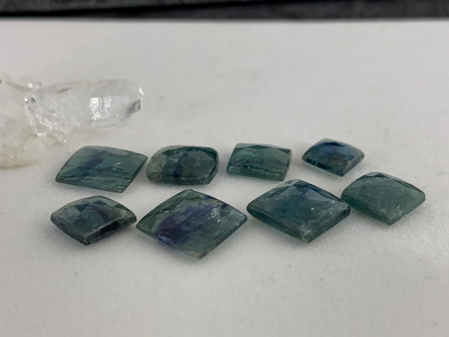 Faceted Kyanite 13-19mm long cabochon- select your cabochon
