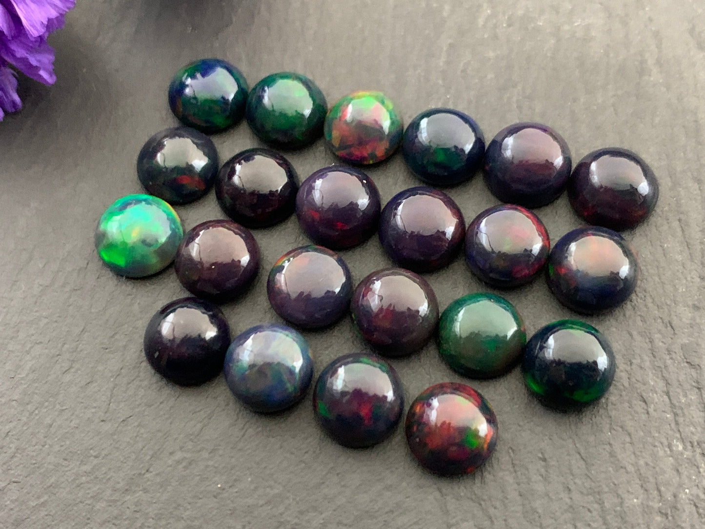 Ethiopian Opal round 8mm cabochon