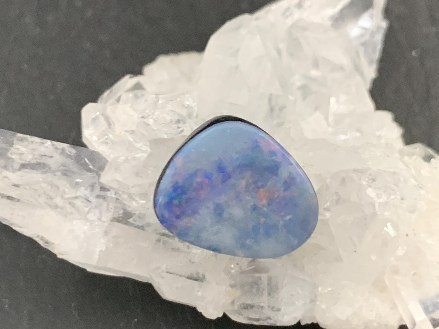 Australian Opal doublet 10x12x3.5mm cabochon