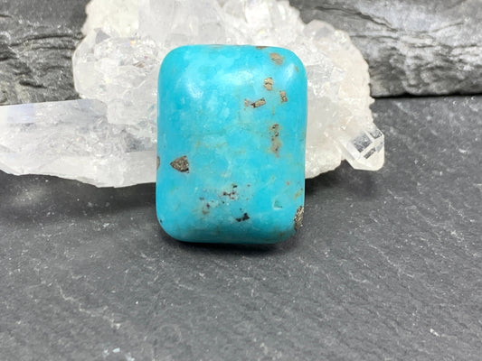 Turquoise rectangle 15x20mm cabochon