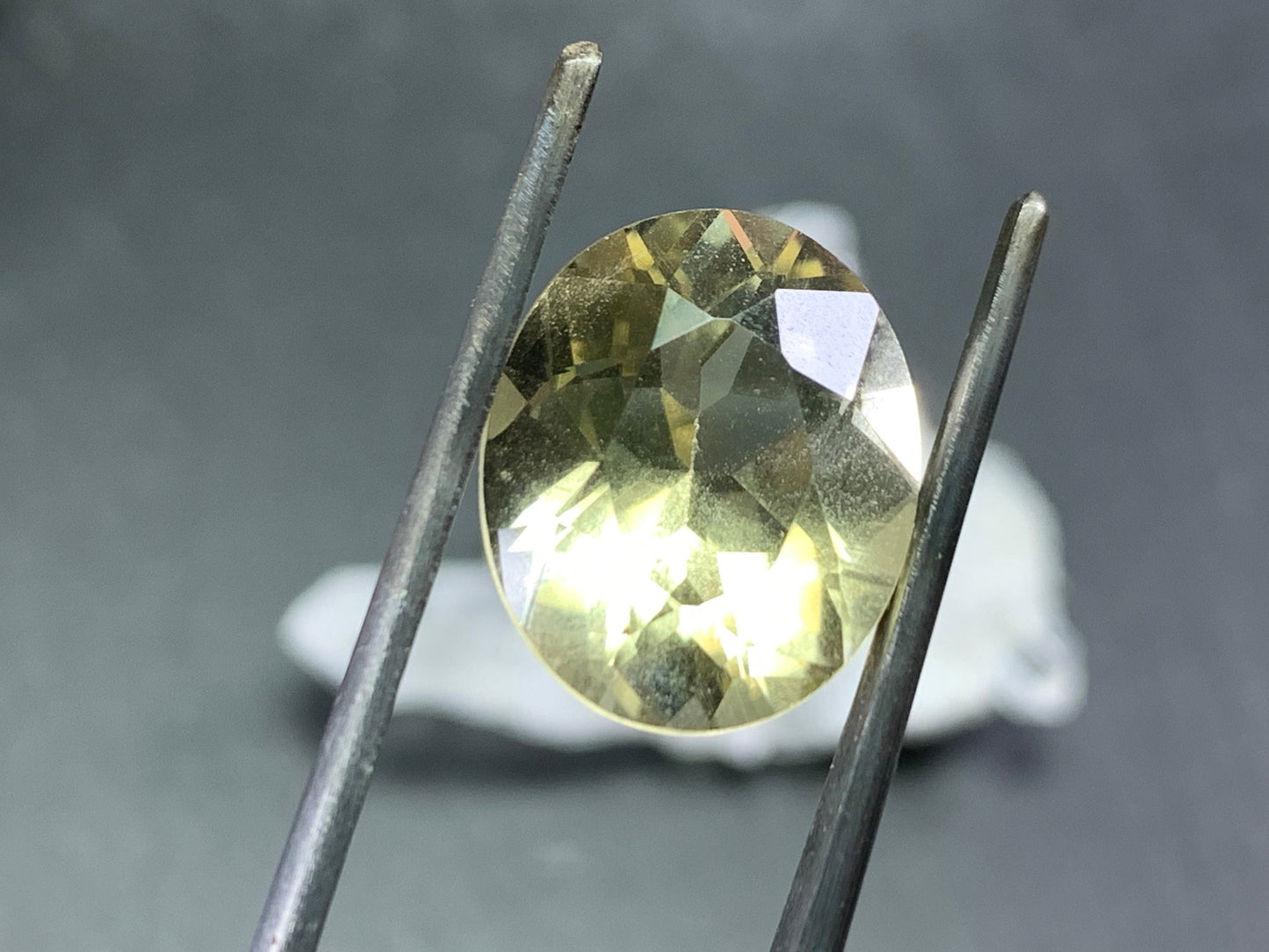Faceted Citrine Oval 15x13mm