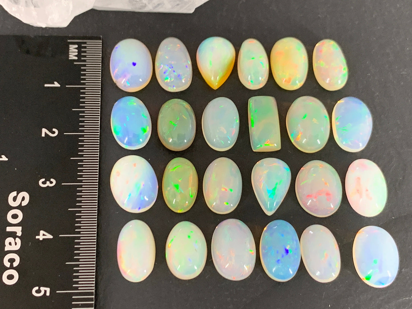 Ethiopian Opal 11mm long cabochon