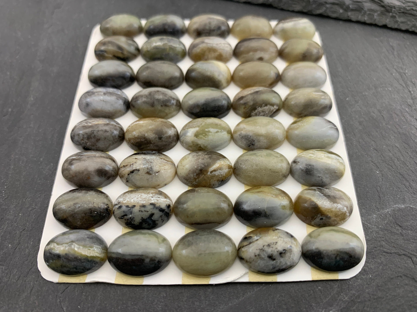 Golden Black Pietersite oval 10x14mm Cabochon - Calibrated cabochons