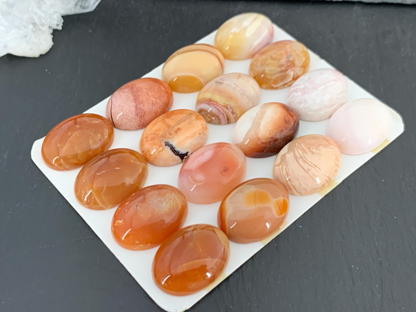 Mexican Opal oval 15x20mm cabochon - Calibrated cabochons