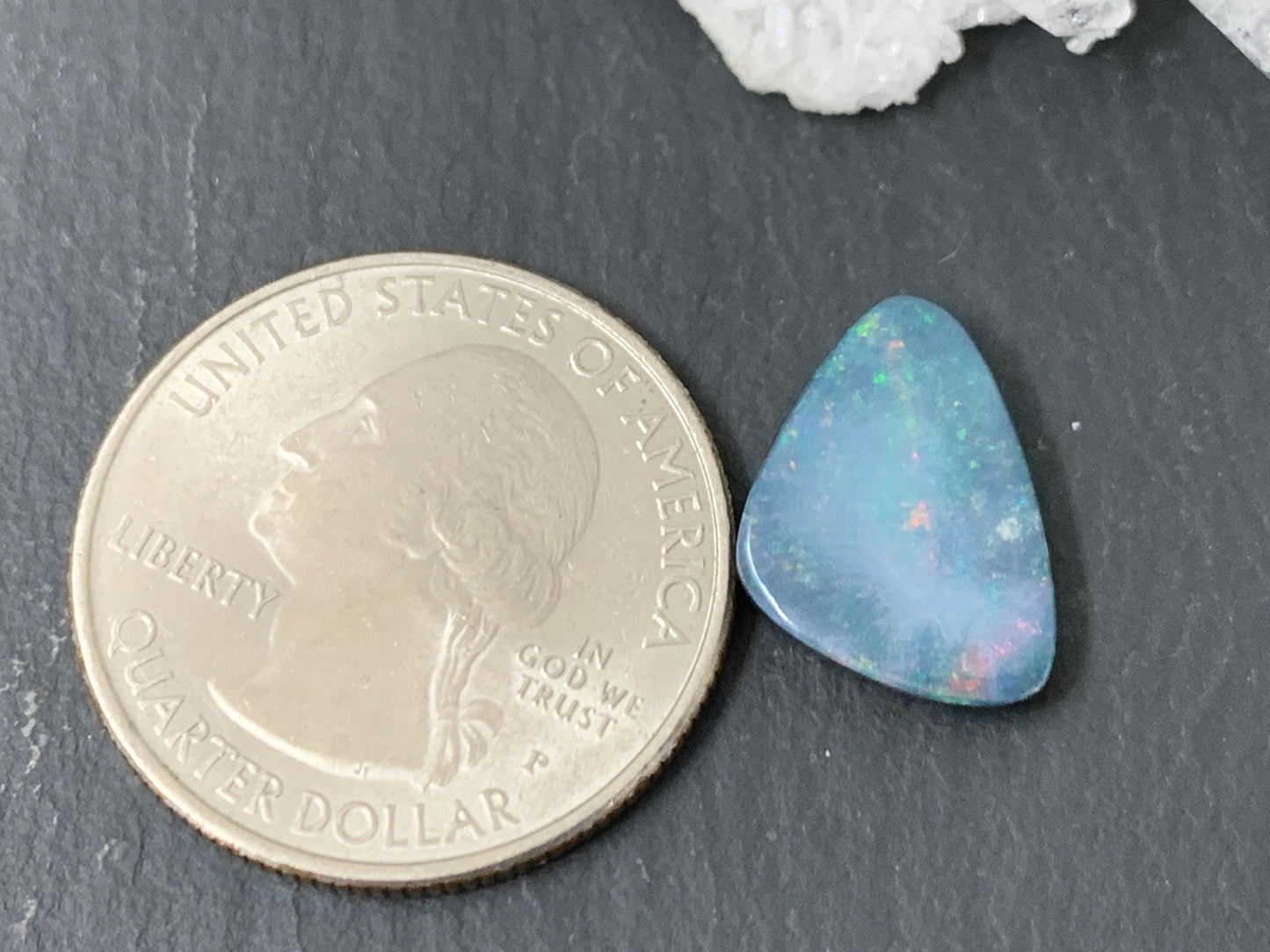 Australian Opal doublet 11x15x3mm cabochon