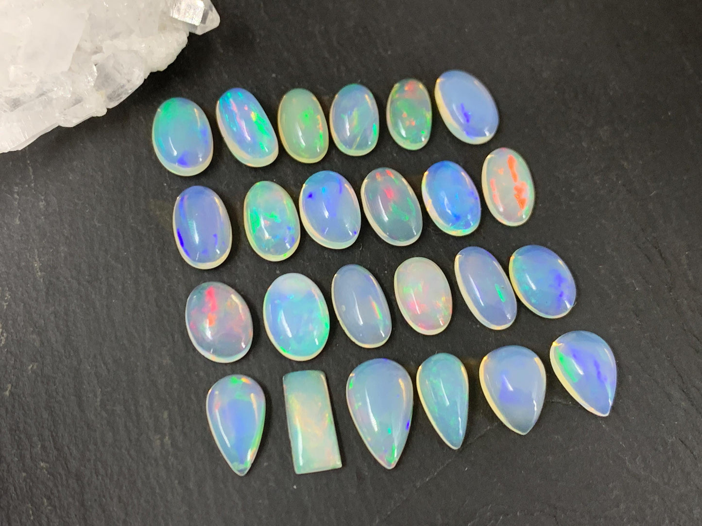 Ethiopian Opal 10-12mm long cabochon