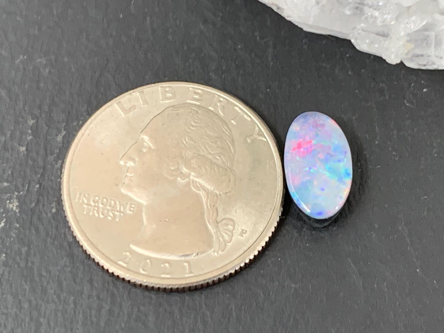 Australian Opal Doublet 7x12x4mm Free Form Cabochon – Natural Gemstone