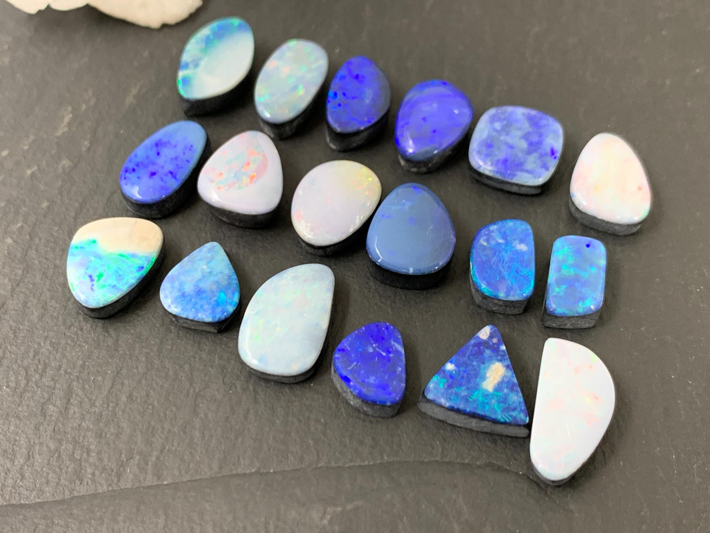 Australian Opal Doublet 9-14mm long cabochon