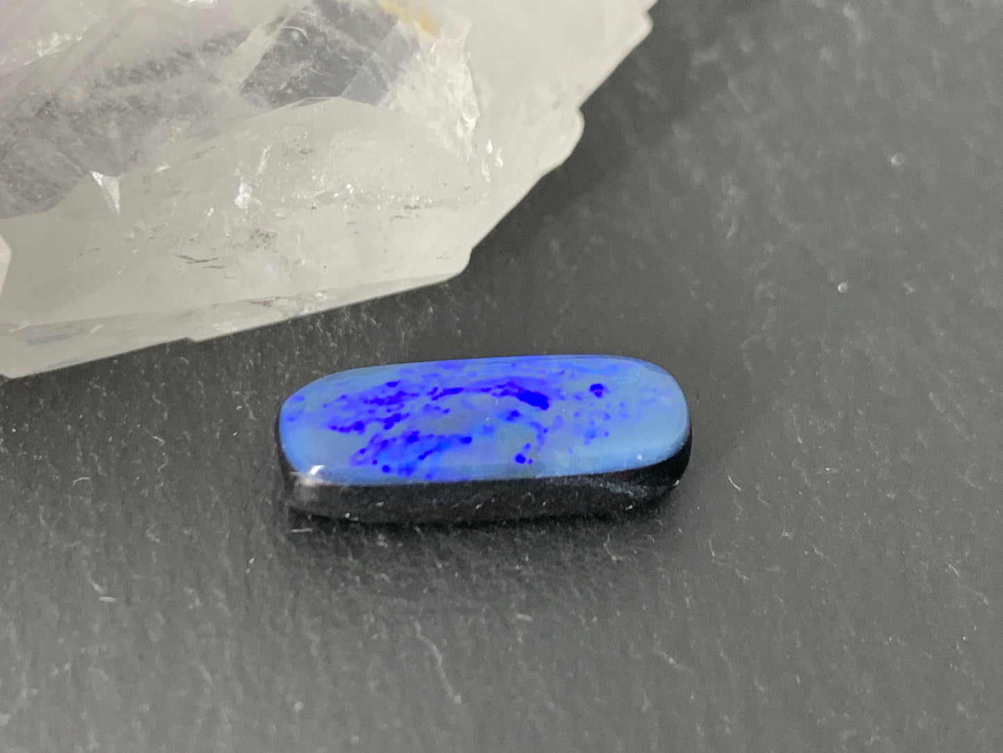 Australian Opal doublet 6x16x4mm cabochon