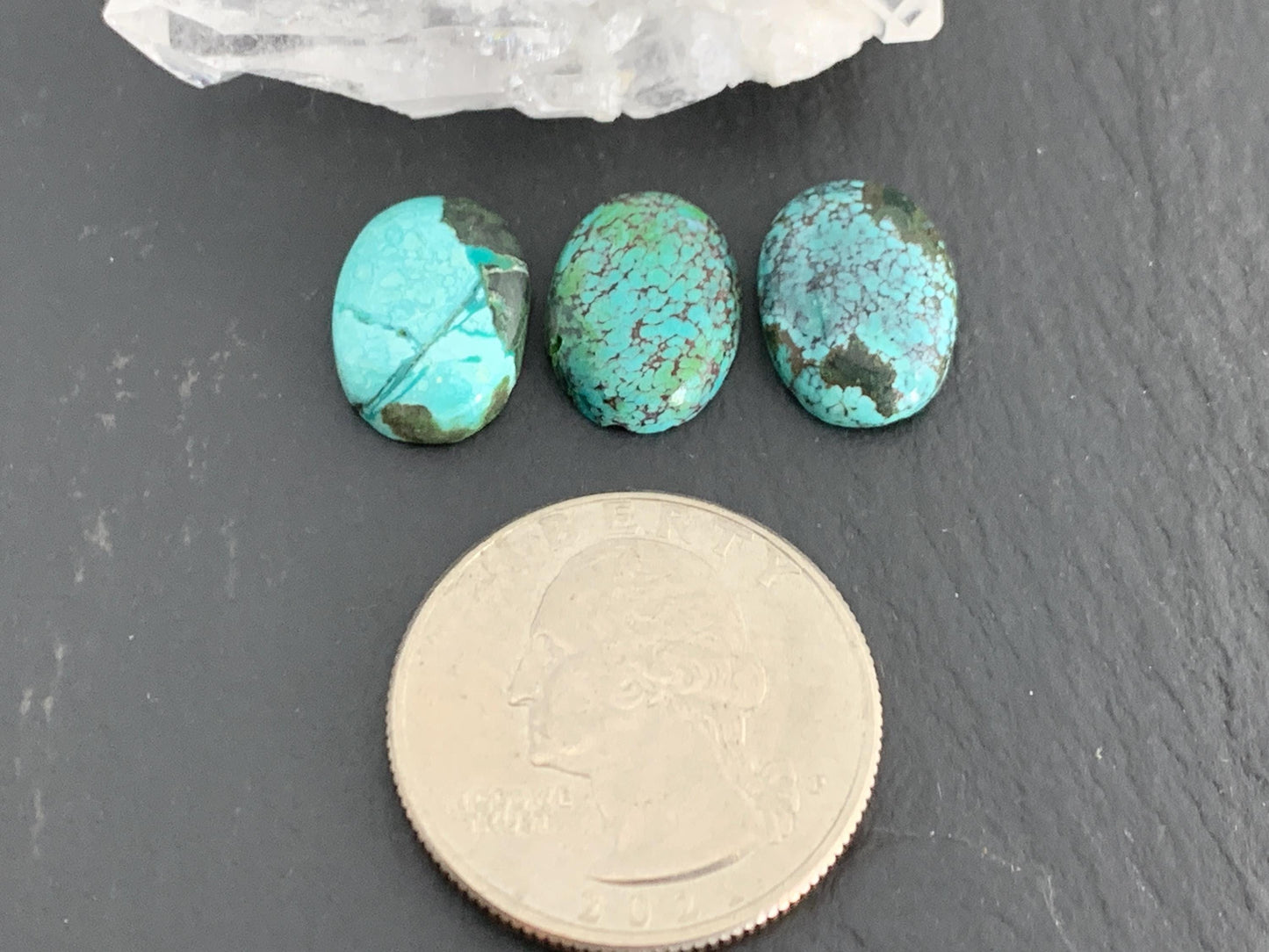 Tibetan Turquoise oval 10x14mm cabochon- Select your cabochon