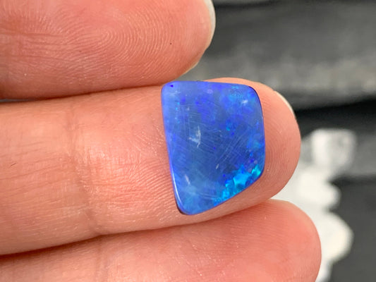 Australian Opal doublet 9x13x3mm cabochon