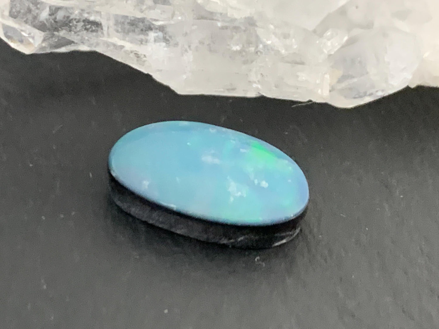 Australian Opal doublet 8x14x4mm cabochon