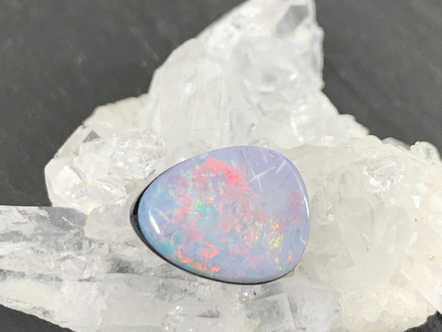 Australian Opal Doublet Cabochon 10x13x5mm Free Form Natural Gemstone