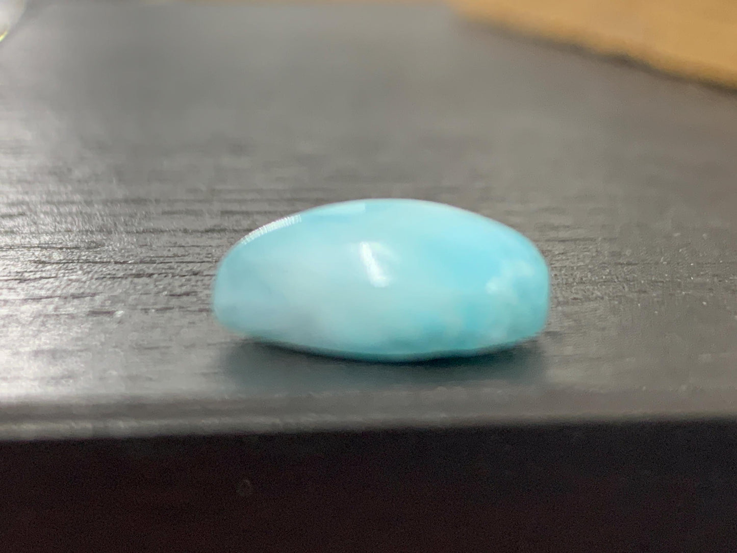 Larimar 16mm long cabochon