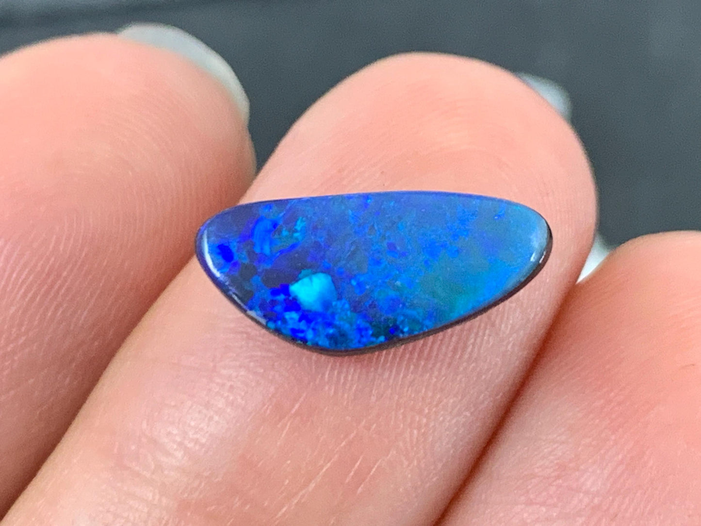 Australian Opal Doublet 6x14x4mm Free Form Cabochon – Natural Gemstone Jewelry